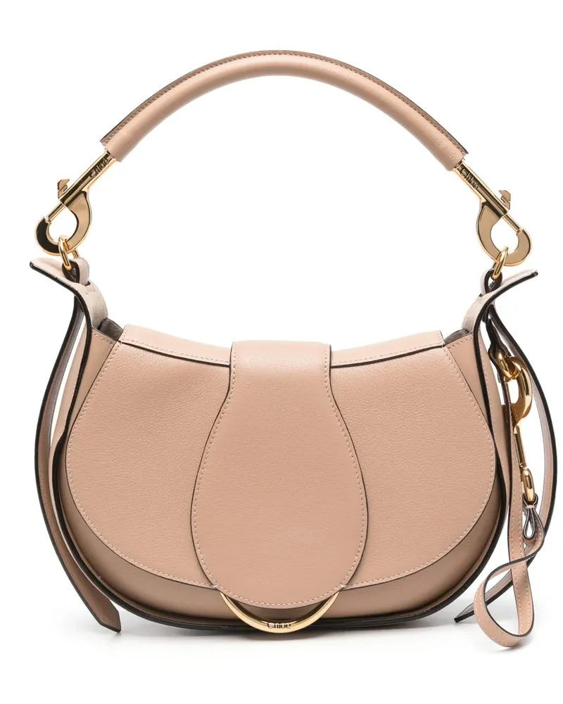 Chloé Mittelgroße Ride Schultertasche - Nude Nude