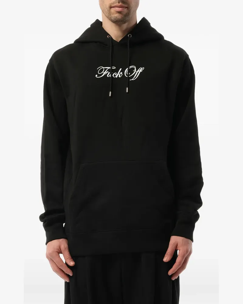 Mastermind Japan skull-print drawstring hoodie - Schwarz Schwarz