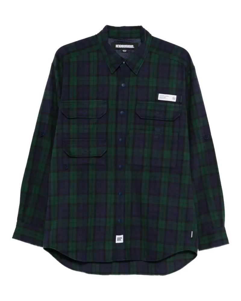Neighborhood tartan-check shirt - Blau Blau