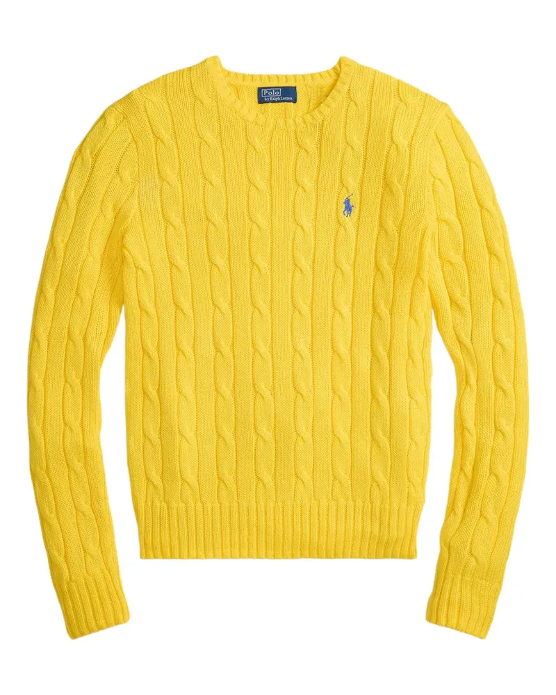 Ralph Lauren Pullover mit Zopfmuster - Gelb Gelb
