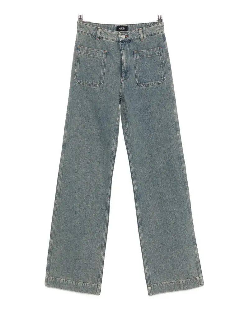 A.P.C. Victoria patch-pocket jeans - Blau Blau