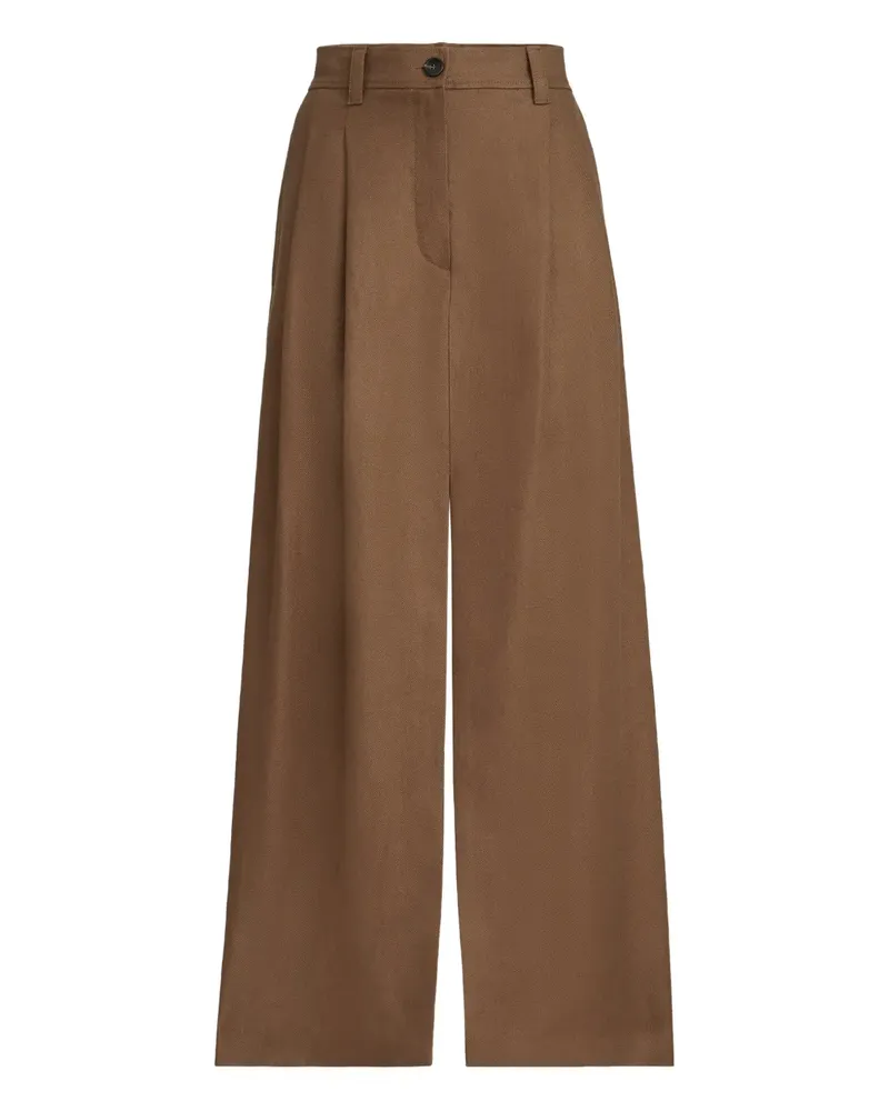 Brunello Cucinelli Midirock mit Monili-Detail - Braun Braun