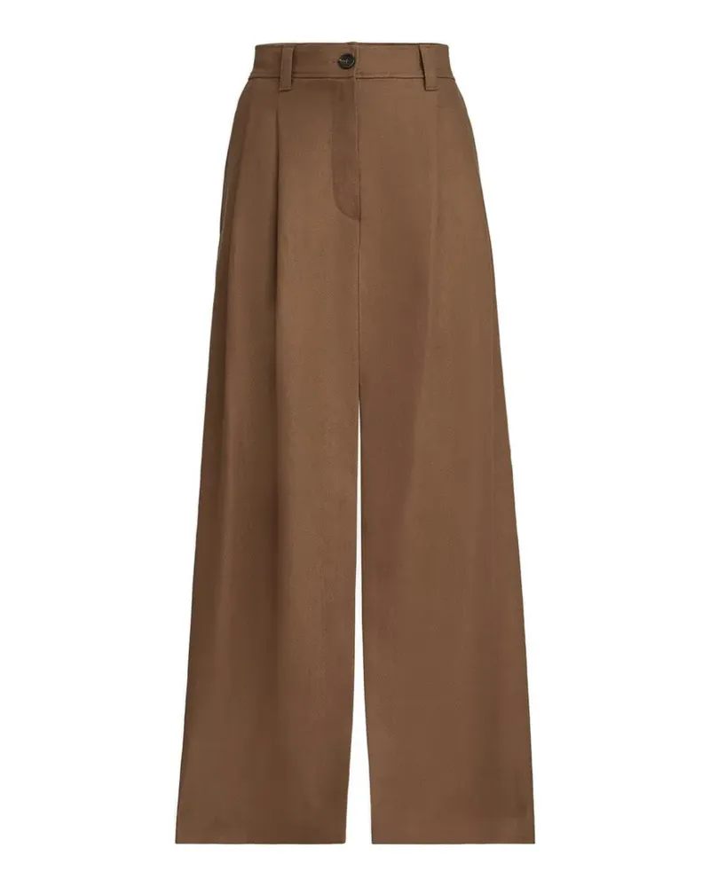 Brunello Cucinelli Midirock mit Monili-Detail - Braun Braun