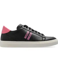 Moschino Sneakers mit Logo-Print Schwarz