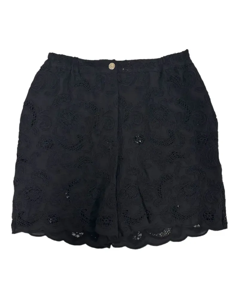 ..,merci lace scalloped-hem shorts - Schwarz Schwarz