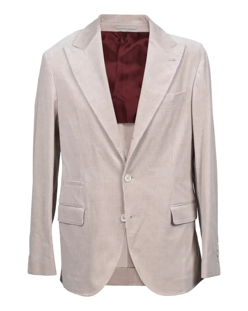 Brunello Cucinelli single breasted blazer - Nude Nude