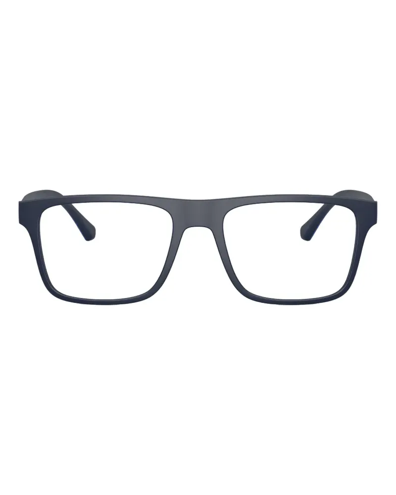 Emporio Armani Brille mit eckigem Gestell - Blau Blau