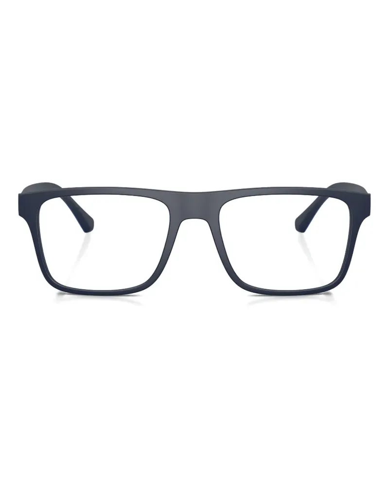 Emporio Armani Brille mit eckigem Gestell - Blau Blau