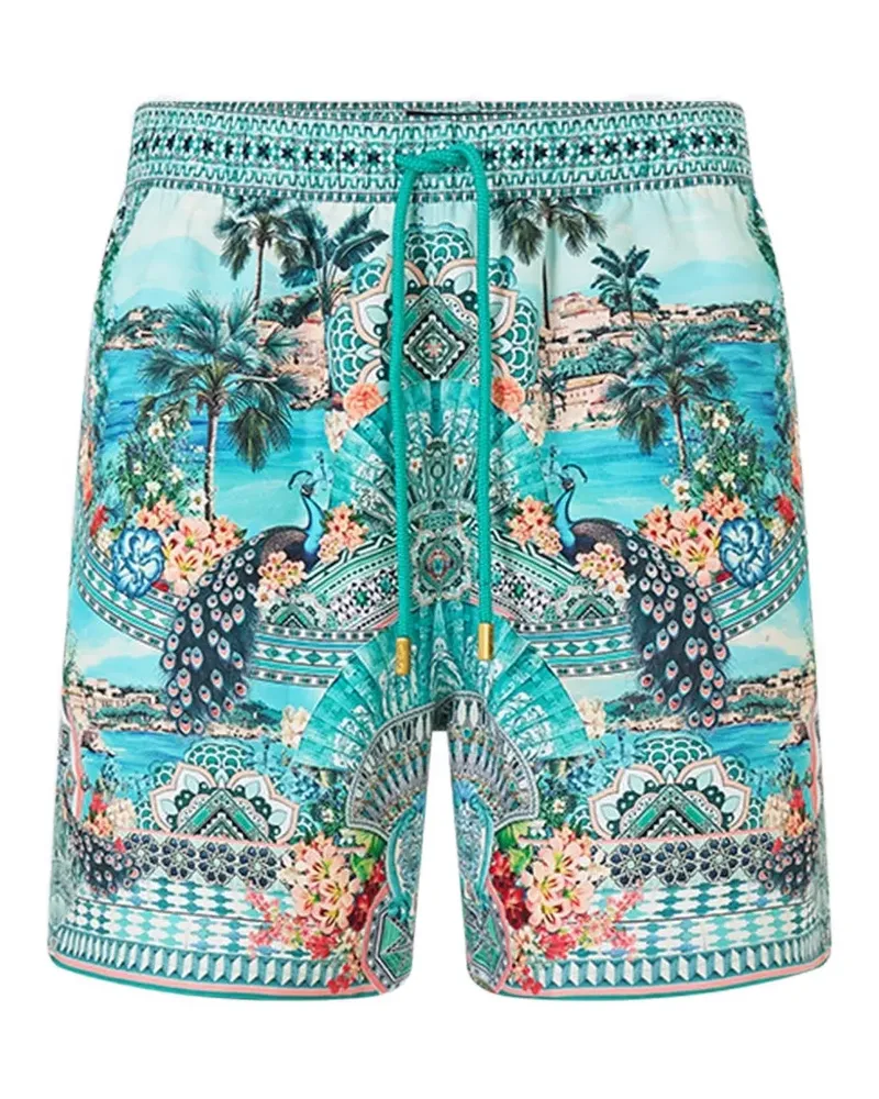 Camilla Balearic bebé printed shorts - Blau Blau