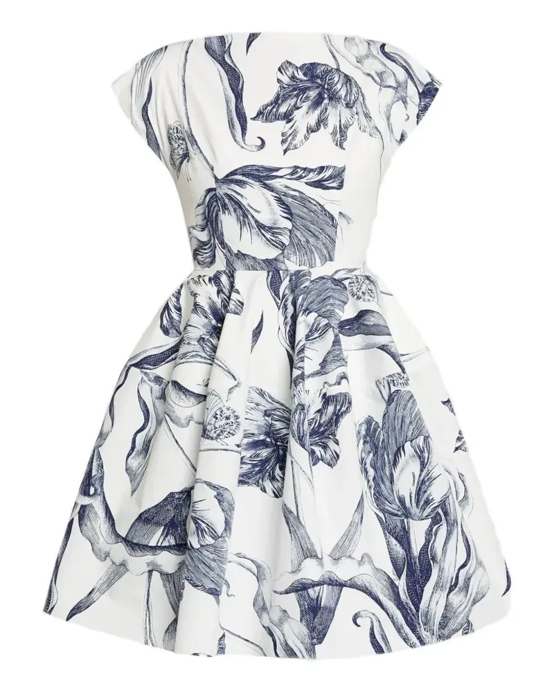 Erdem Minikleid mit Blumen-Print - Nude Nude