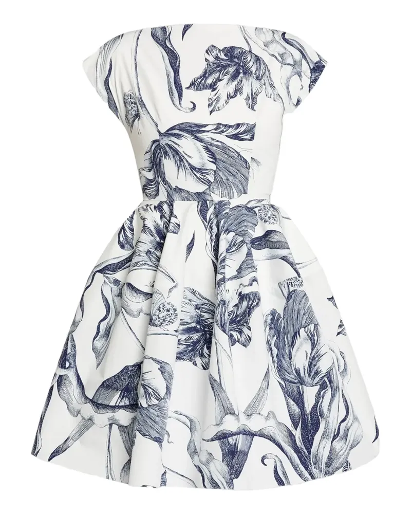 Erdem Minikleid mit Blumen-Print - Nude Nude