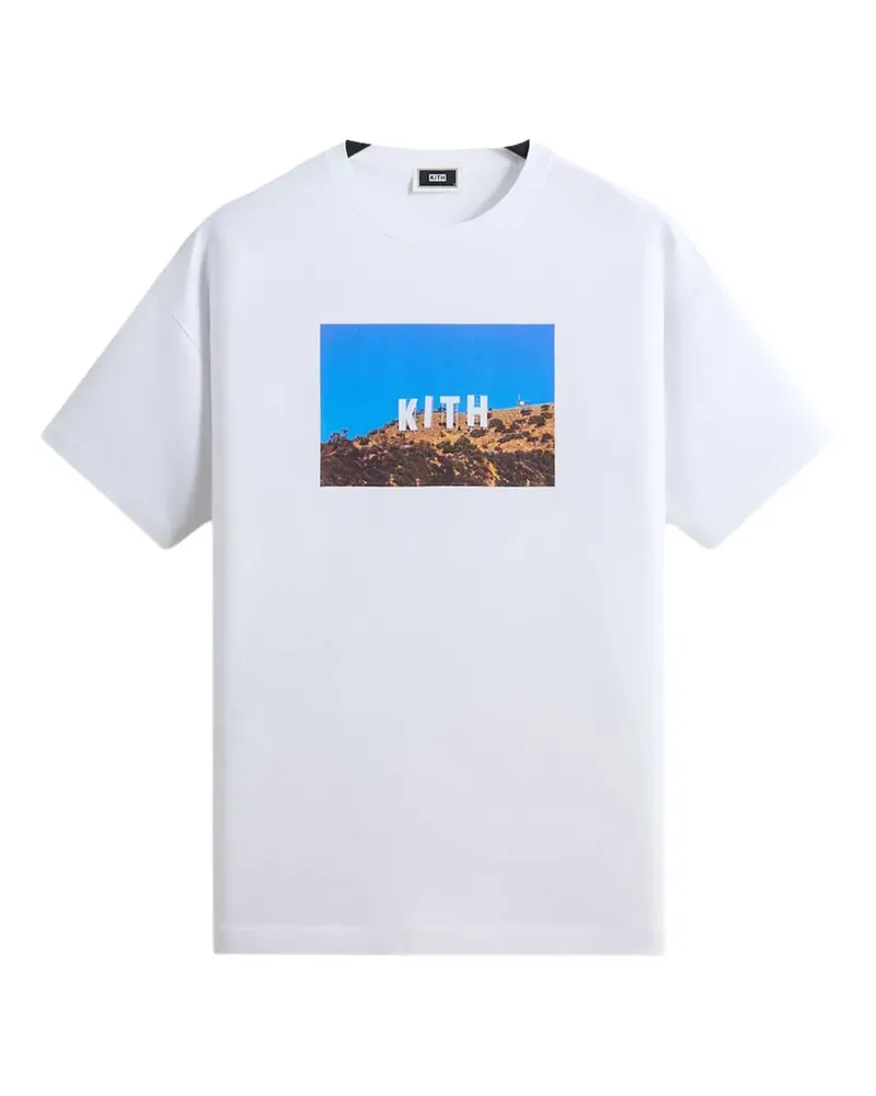 KITH West Hollywood T-Shirt mit grafischem Print - Weiß Weiß