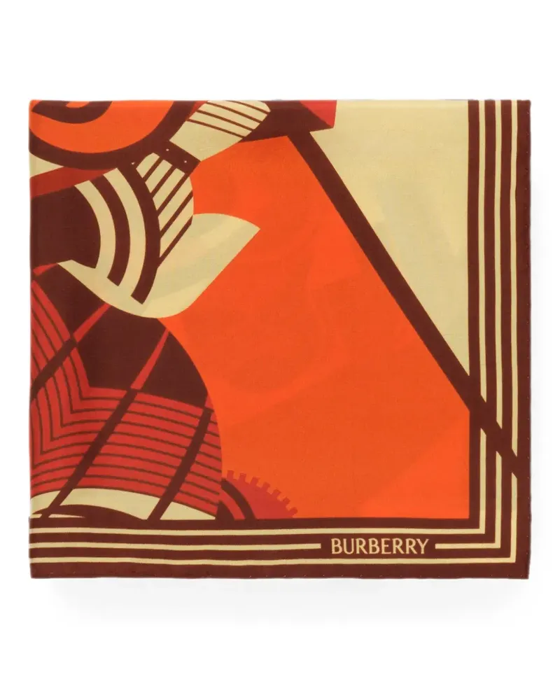 Burberry Knight Seidenschal - Rot Rot