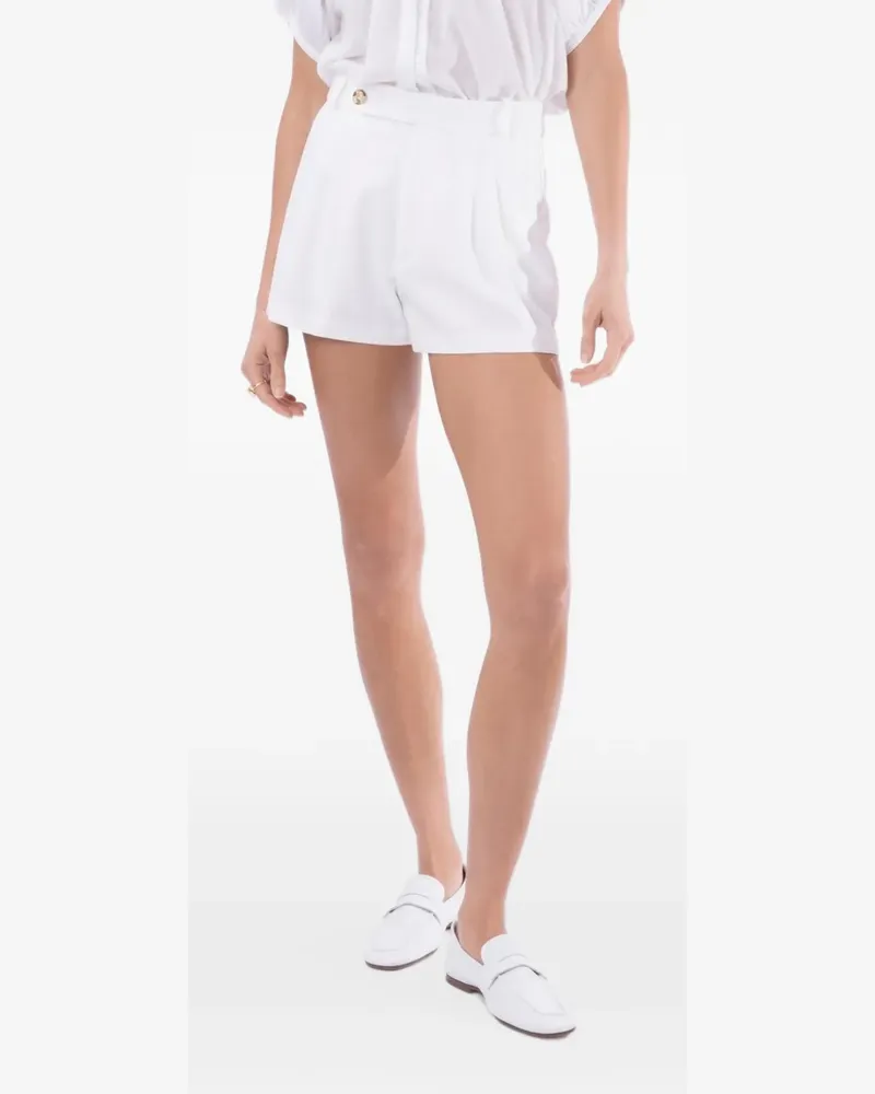 DÔEN Kingsley Shorts mit Falten - Weiß Weiß