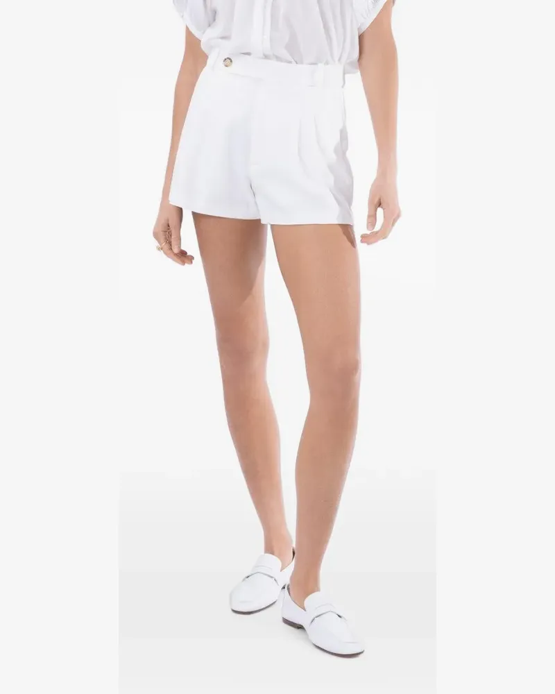DÔEN Kingsley Shorts mit Falten - Weiß Weiß
