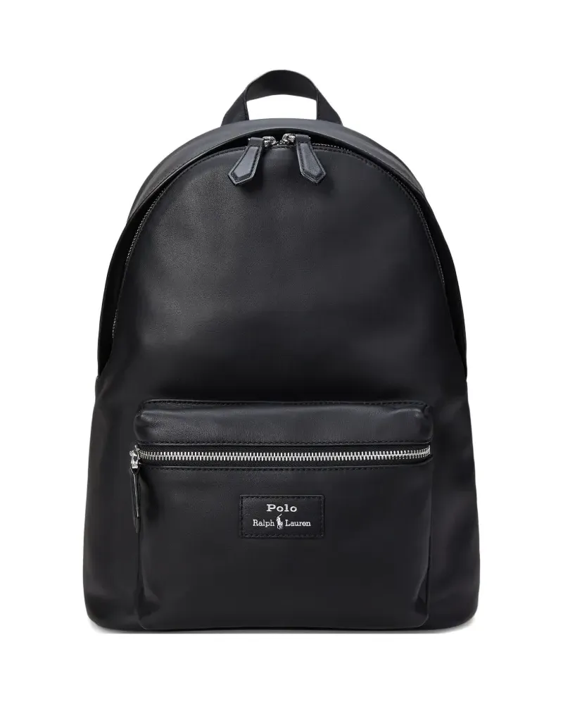 Ralph Lauren Rucksack aus Leder - Schwarz Schwarz