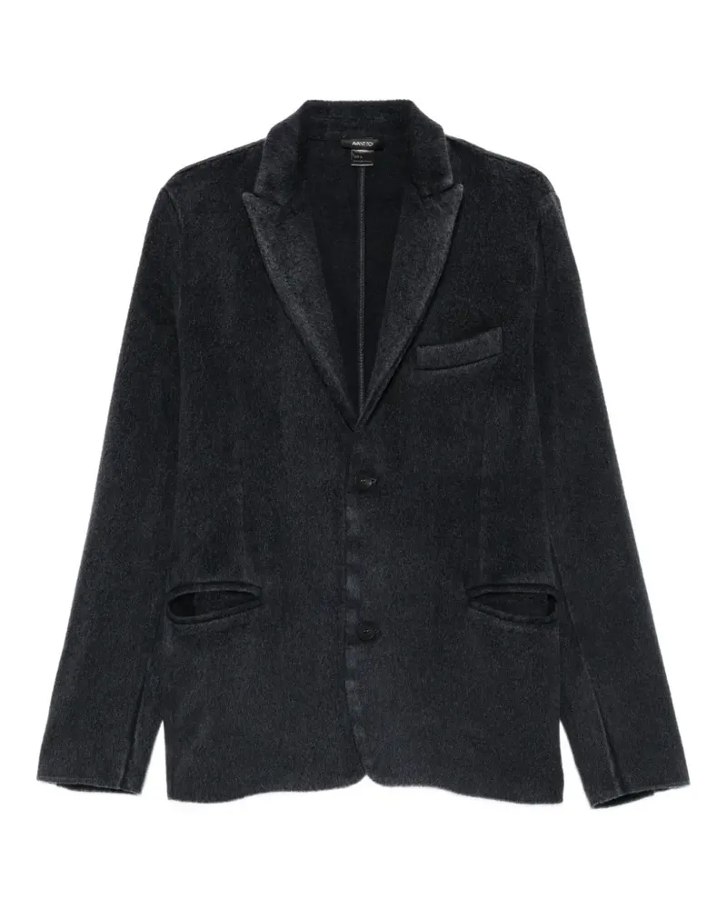Avant Toi peaked-lapels single-breasted jacket - Blau Blau