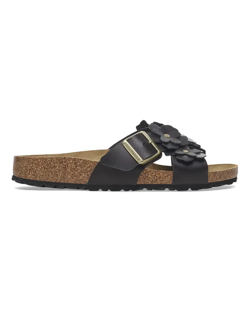 Birkenstock Siena flower-embellished sandals - Schwarz Schwarz
