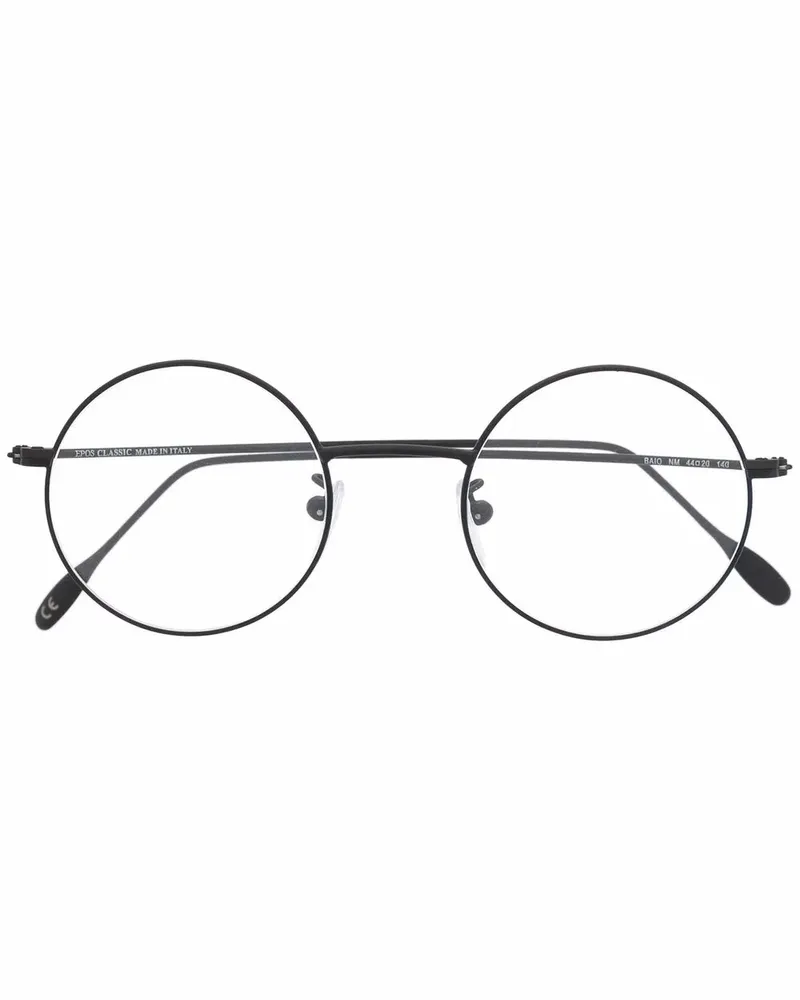 EPOS Brille mit rundem Gestell - Schwarz Schwarz
