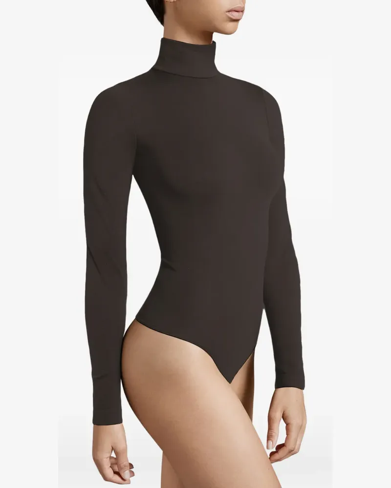 Wolford Body mit Rollkragen - Braun Braun