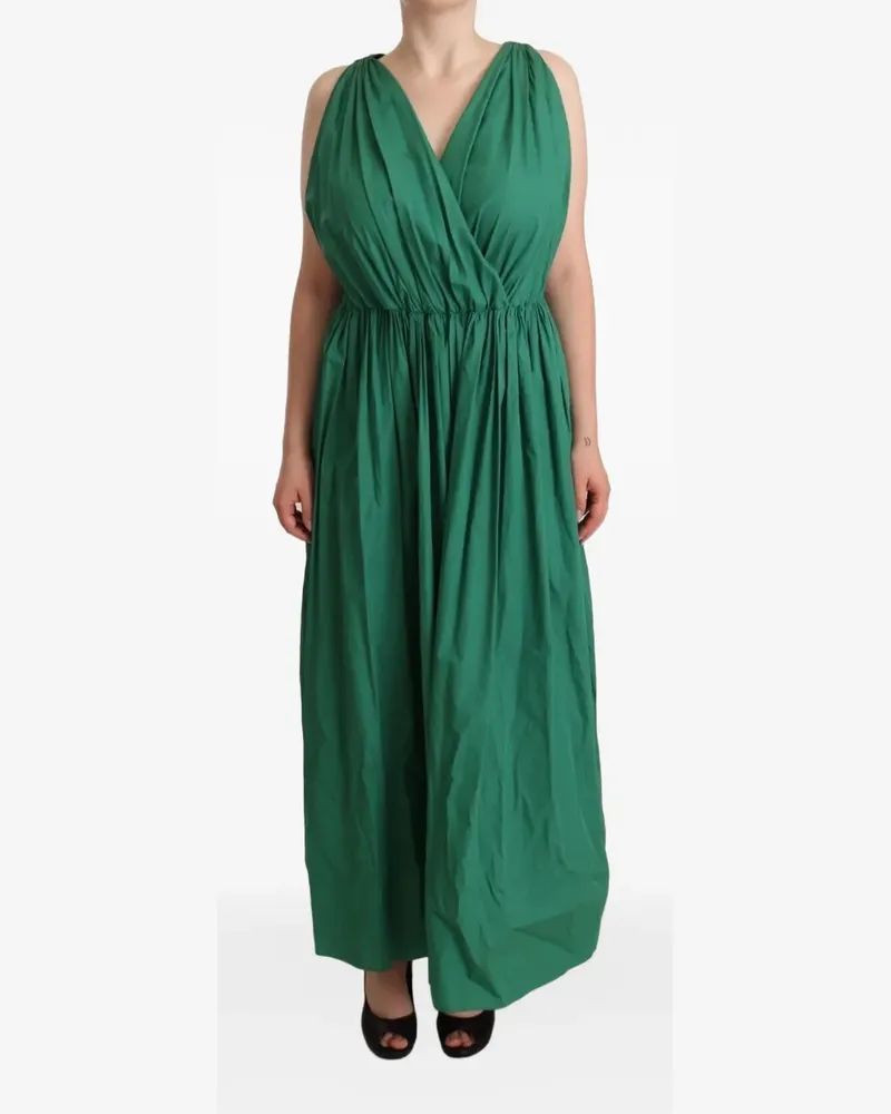 Dolce & Gabbana Maxikleid mit V-Ausschnitt - Grün Grün