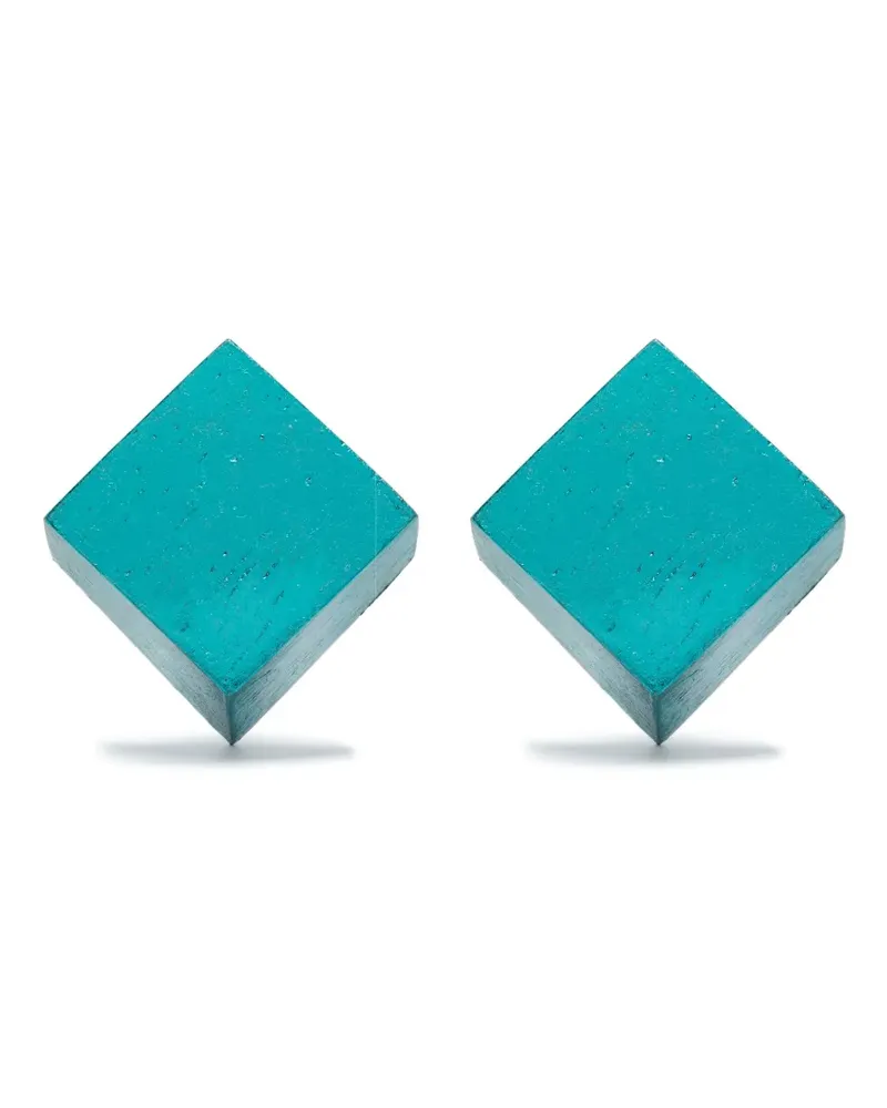 Monies Geometrische Ohrringe - Blau Blau