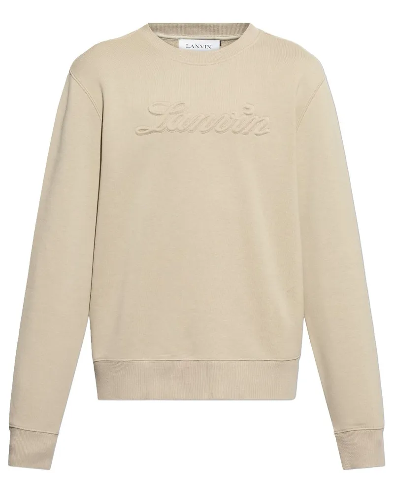Lanvin Sweatshirt mit Logo - Nude Nude