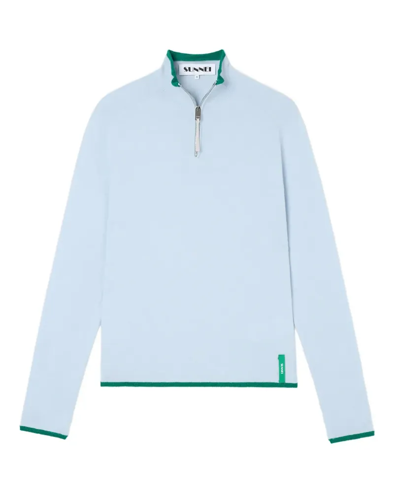 SUNNEI zip-neck sweater - Blau Blau