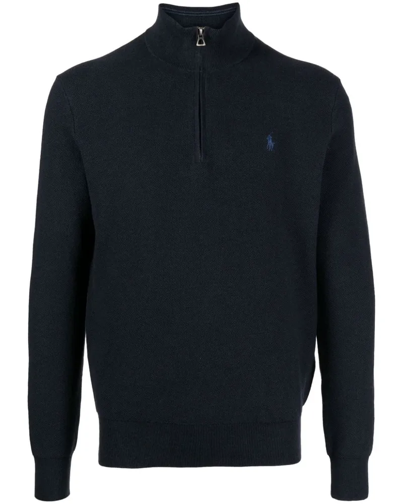 Ralph Lauren Pullover mit Polo Pony - Blau Blau