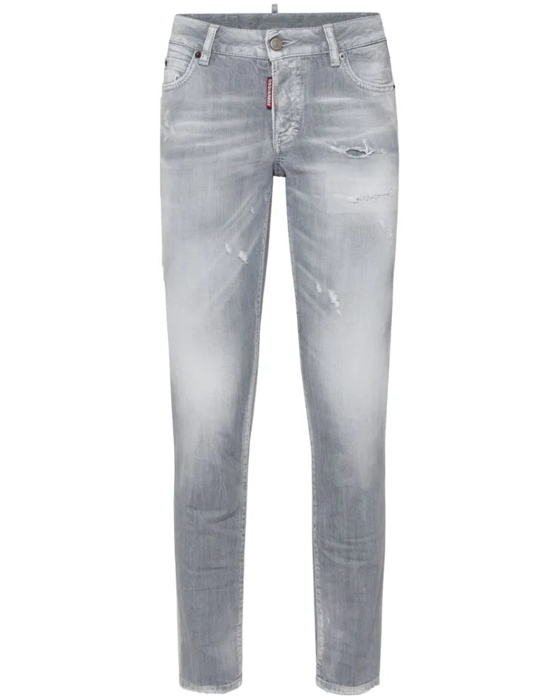 Dsquared2 Halbhohe Jennifer Jeans - Grau Grau