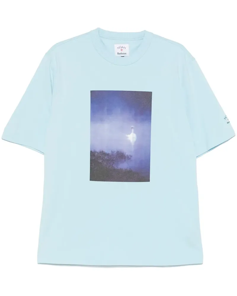 Barbour x Noah Archive T-Shirt - Blau Blau