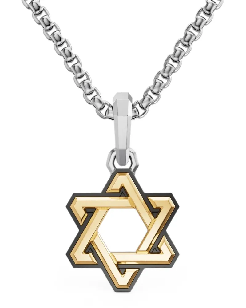 David Yurman Deco Star of David Anhänger - Gold Gold