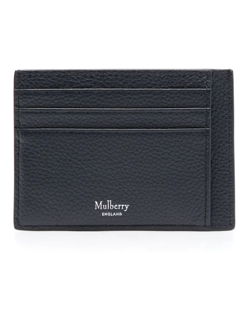 Mulberry Kartenetui mit Logo-Stempel - Blau Blau