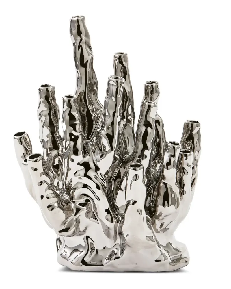 POLSPOTTEN Vase mit poliertem Finish - Silber Silber