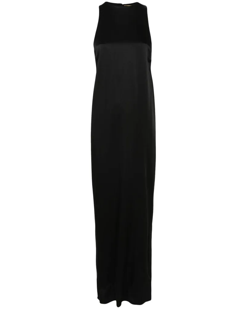 Saint Laurent Kleid mit Knotendetail - Schwarz Schwarz