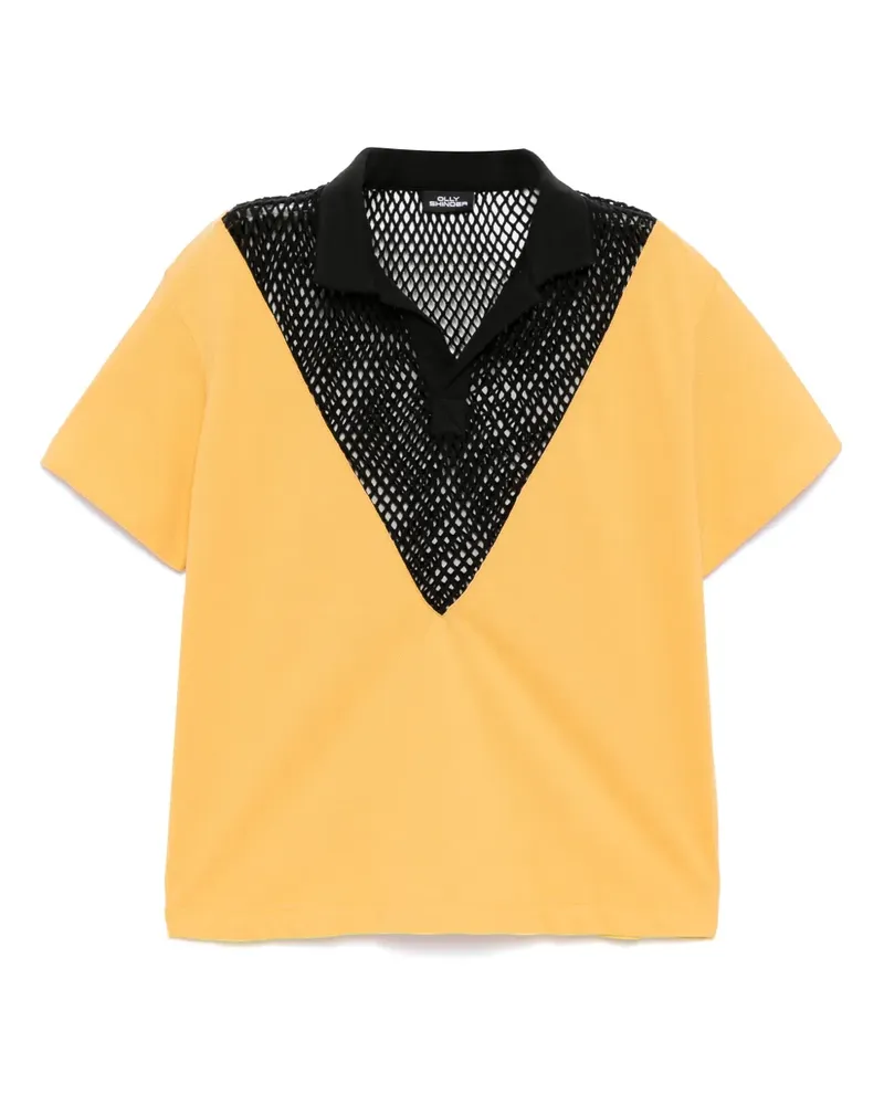 Olly Shinder Poloshirt mit Spitze - Gelb Gelb