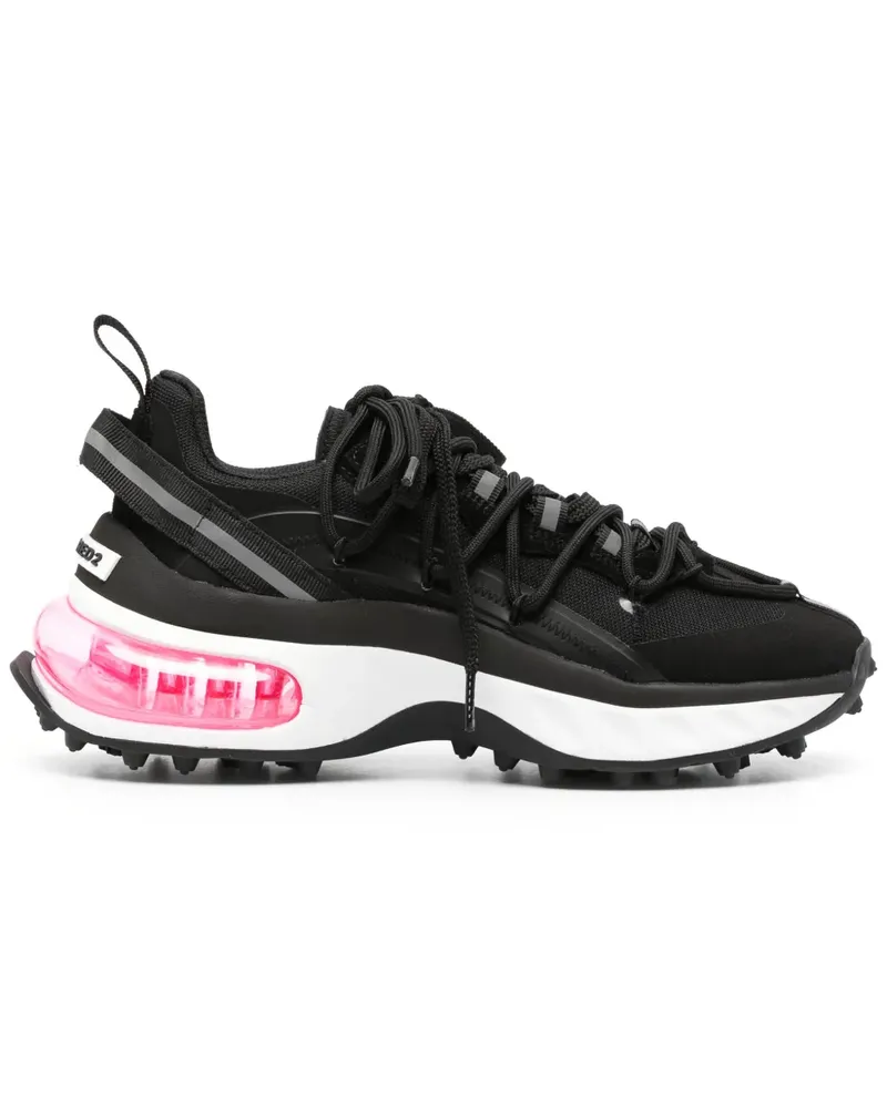 Dsquared2 Chunky Sneakers mit reflektierendem Detail - Schwarz Schwarz