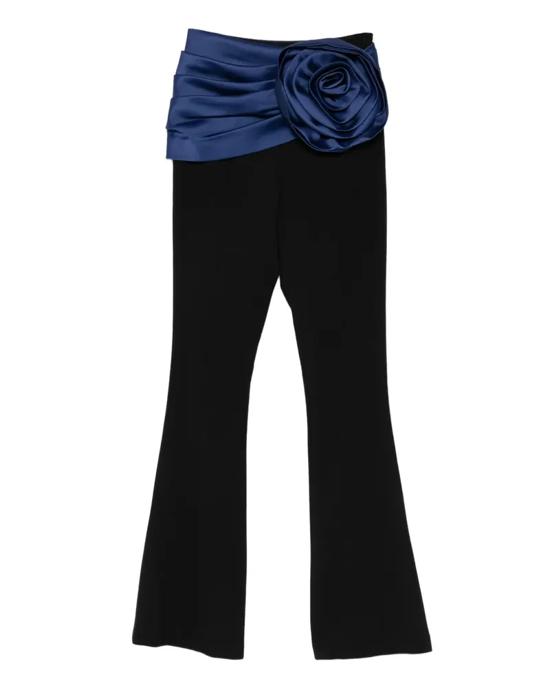 Carolina Herrera New York Hose mit Blumen - Schwarz Schwarz