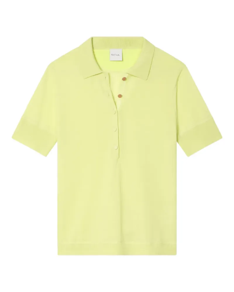 Paul Smith Poloshirt aus Merinowoll-Gemisch - Gelb Gelb