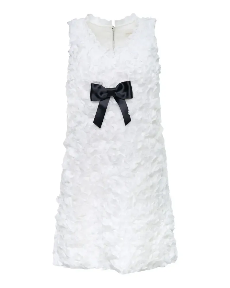 SHUSHU/TONG ruffle-detail bow-embellished dress - Weiß Weiß