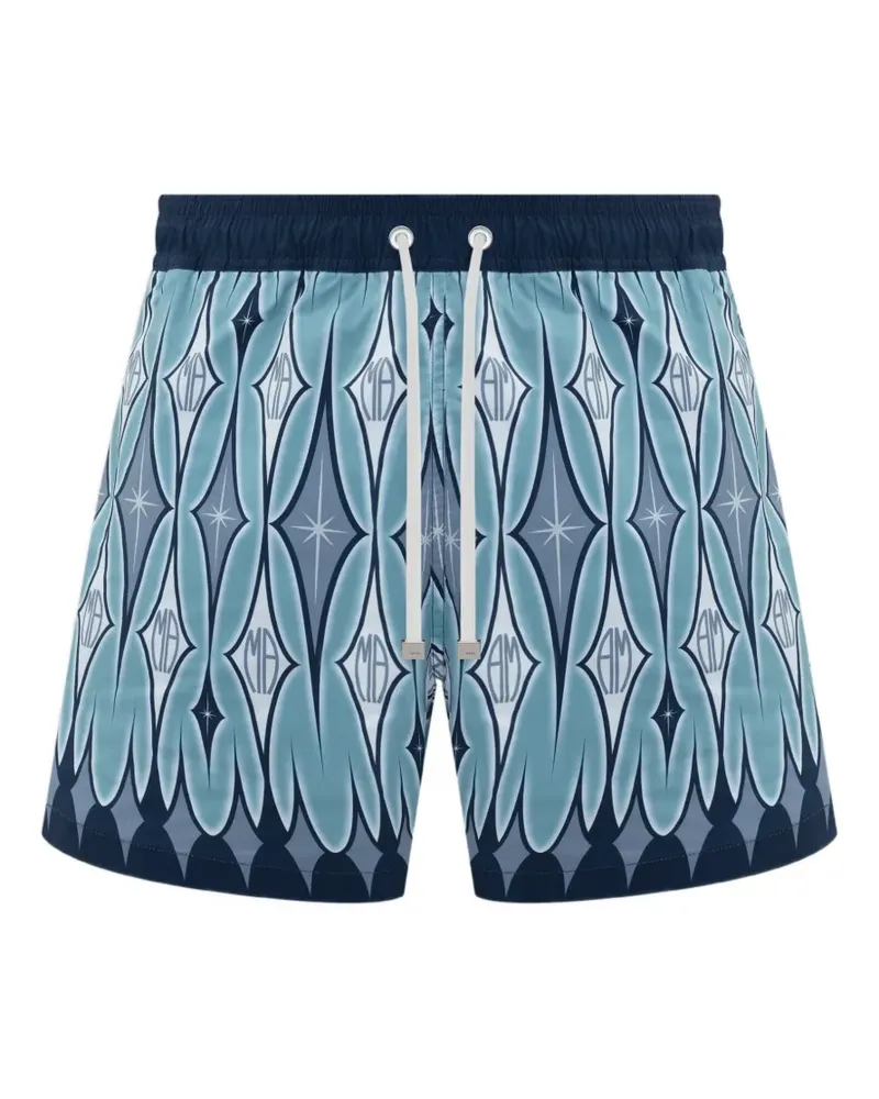 Amiri argyle swim trunks - Blau Blau