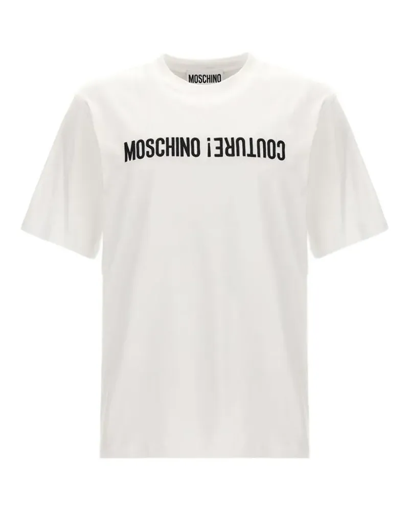 Moschino logo-print cotton T-shirt - Weiß Weiß