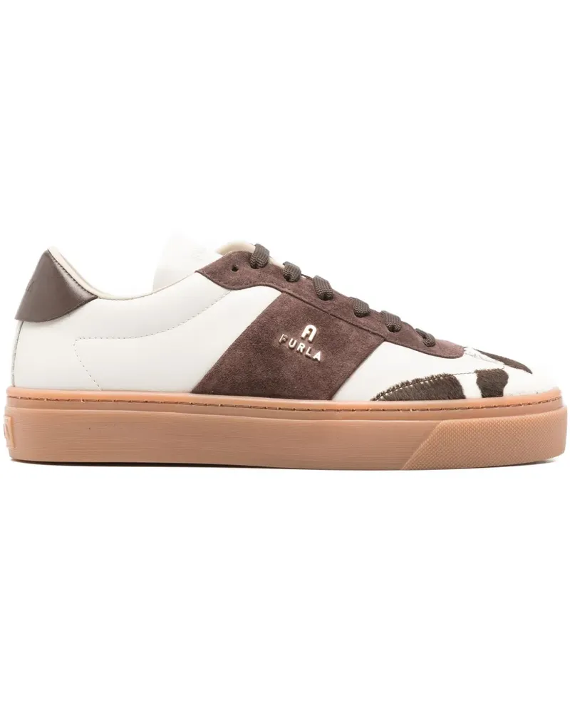 Furla Sneakers mit Einsätzen - Weiß Weiß