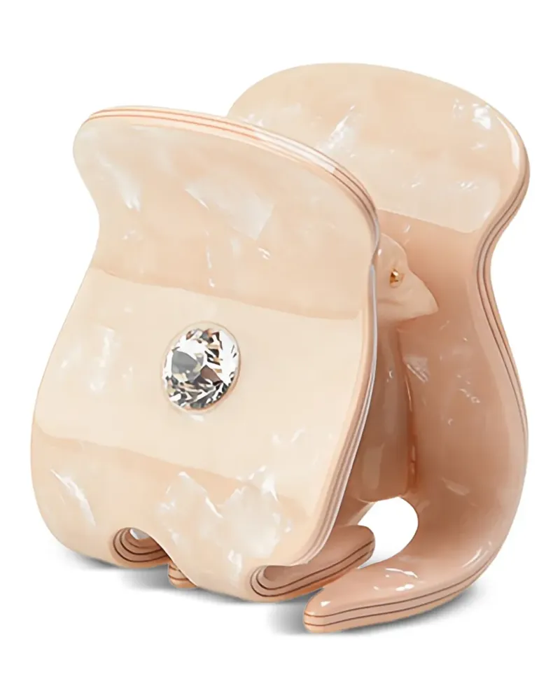 Maison Michel Skipper Haarspange mit Kristallen - Rosa Rosa
