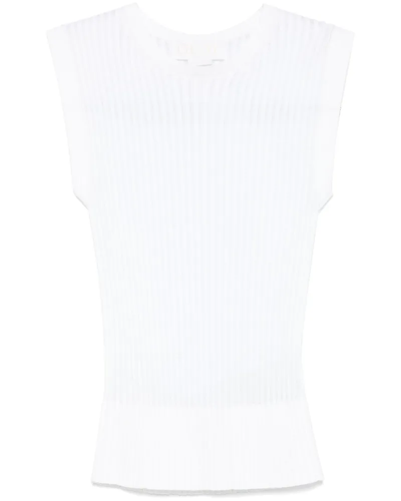 Genny Top mit Falten - Weiß Weiß