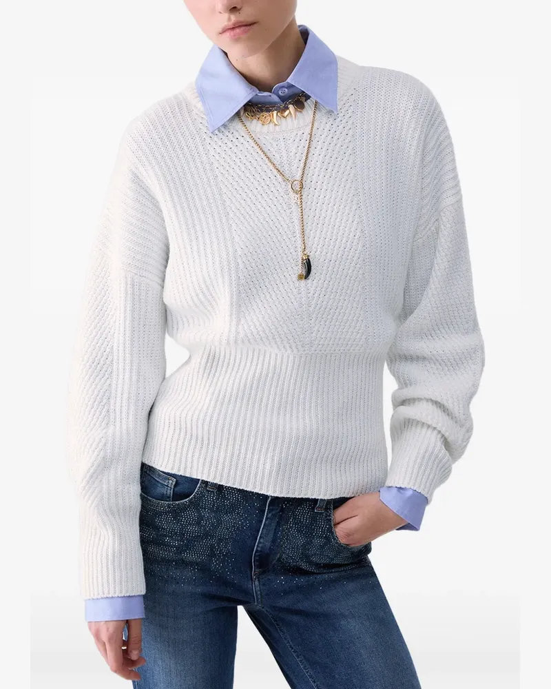 Liu Jo Pullover mit Schleife - Weiß Weiß