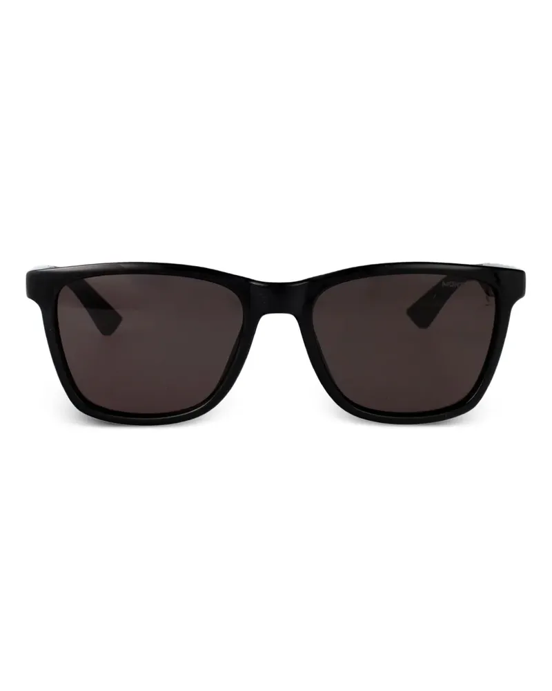 Montblanc Sonnenbrille mit eckigem Gestell - Schwarz Schwarz