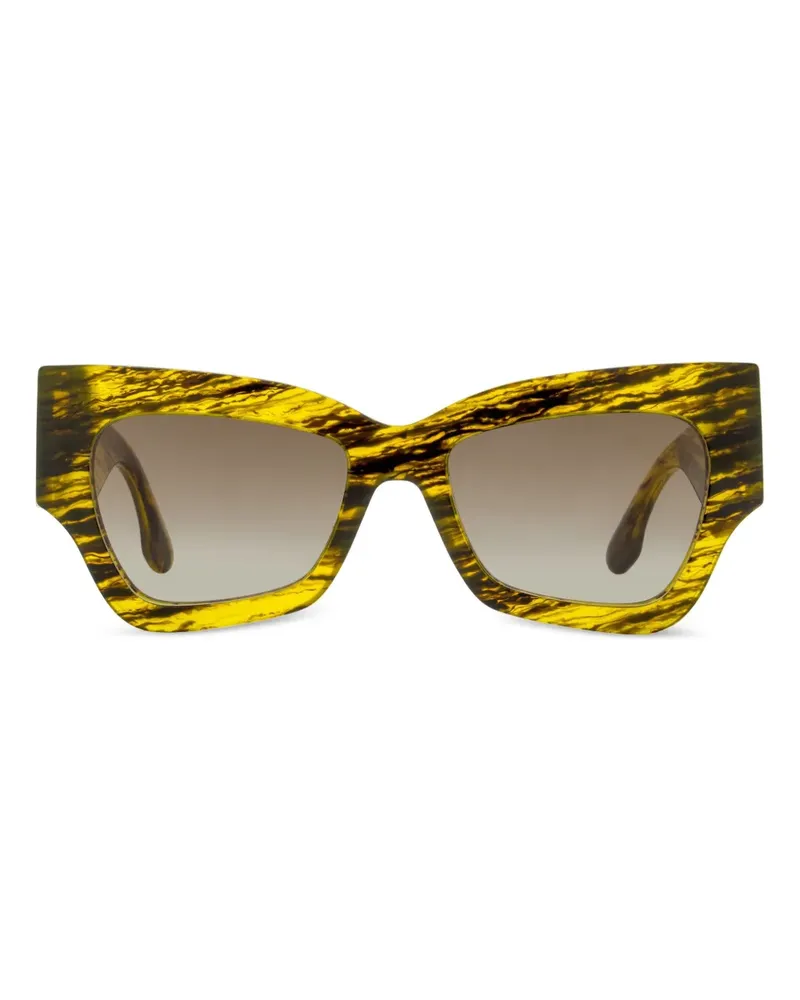 Victoria Beckham Sonnenbrille mit Butterfly-Gestell - Gelb Gelb