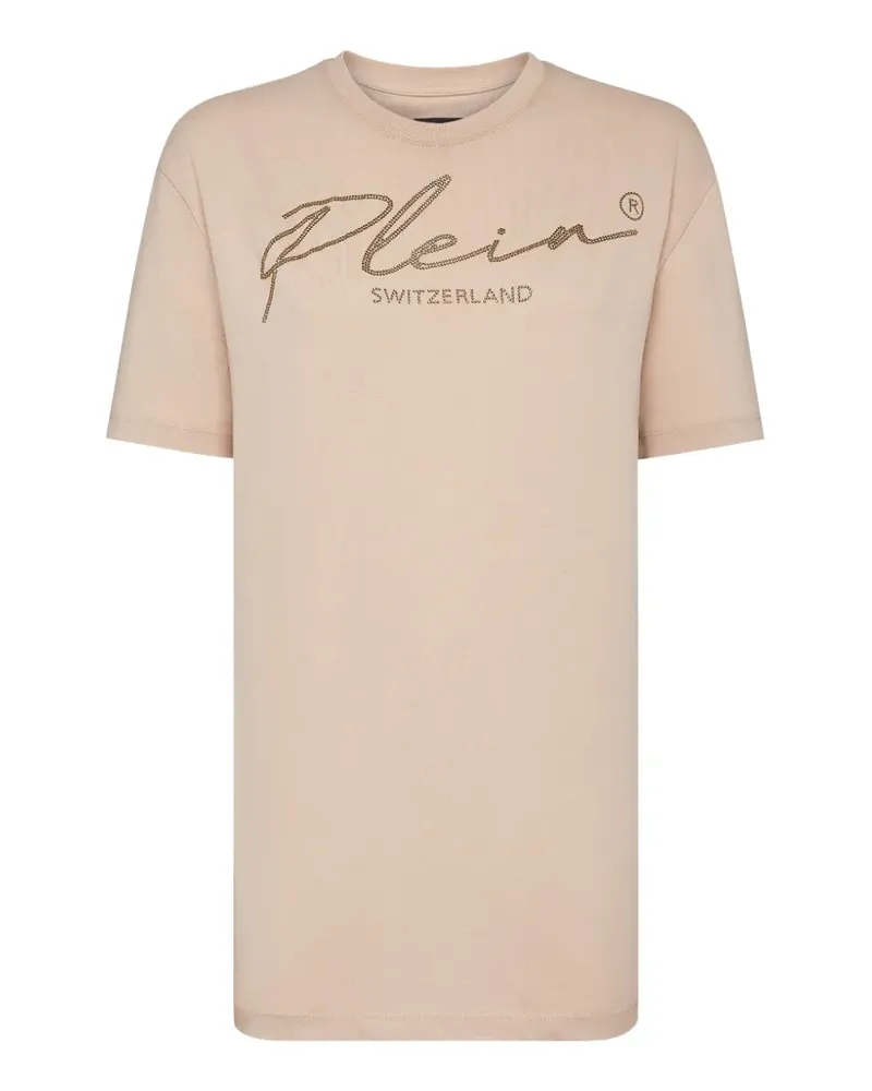 Philipp Plein T-Shirt mit Kristallen - Nude Nude