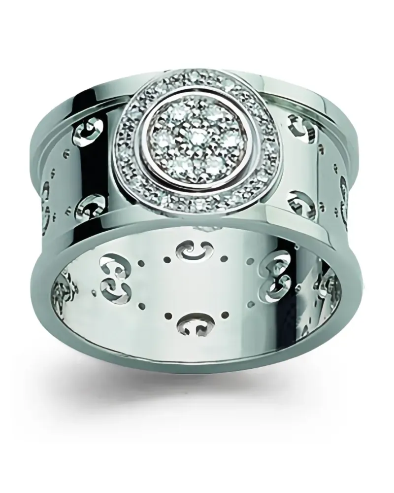 Gucci Icon Twill-Ring - Silber Silber